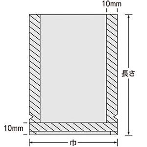 Amazon.co.jp: ナイロンポリバリアTLタイプ規格袋 20-30 1600枚 200